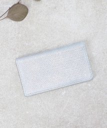 BASE(ベース)/日本製ラメ型押し山羊革カードケース/シルバー