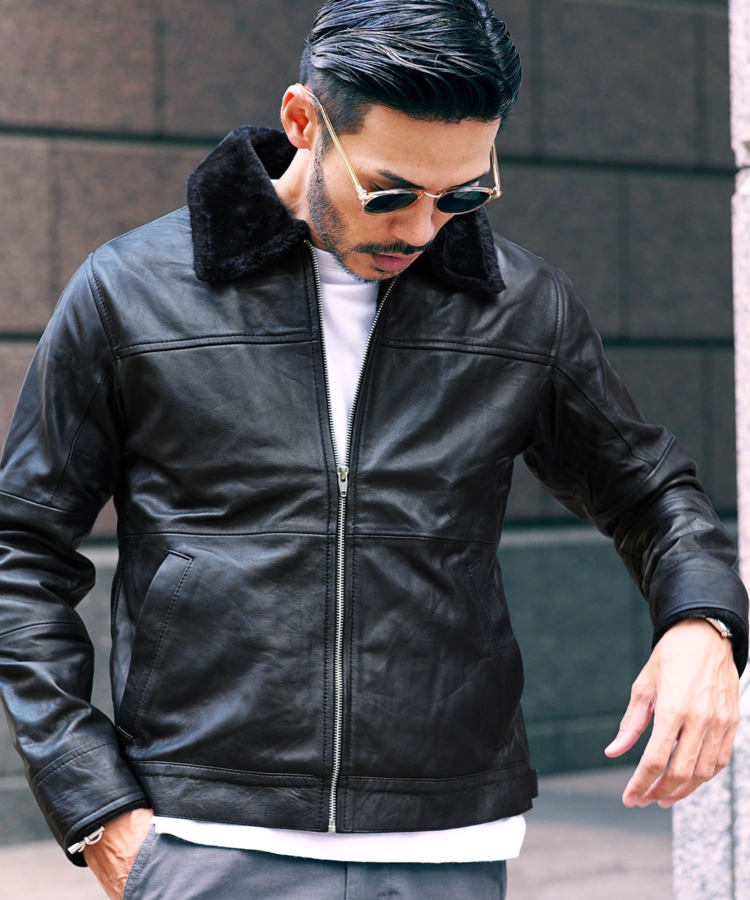 防寒・防風! 本革 [Genuine Deerskin Leather Driving Gloves