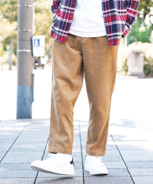 コーディロイワイドテーパードパンツ メンズ テーパードパンツ コーデュロイ テーパードパンツ メンズ テーパード パンツ ワイドパンツ おしゃれ ボトムス ジギーズショップ Jiggys Shop Magaseek