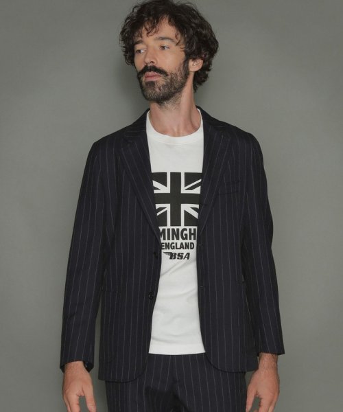 Breasy Jacket セットアップネイビーストライプジャケット メンズファッション 阪急百貨店公式通販 阪急 Men S Online Store