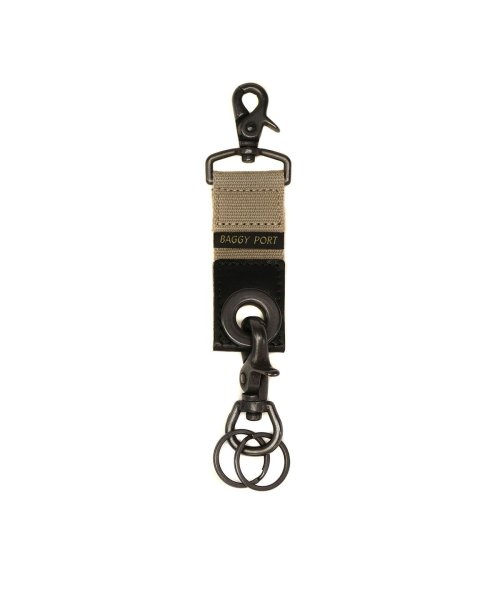 BAGGY PORT(バギーポート)/バギーポート BAGGY PORT キーリング Military Key Holder グロメットキーホルダー ミリタリー キーフック 日本製 GRN－520/グレー