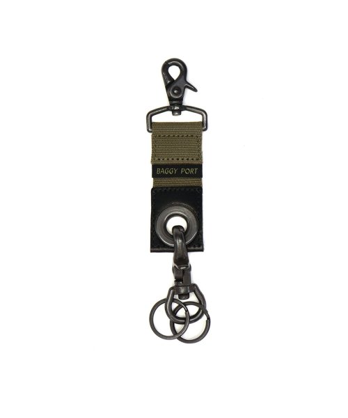 BAGGY PORT(バギーポート)/バギーポート BAGGY PORT キーリング Military Key Holder グロメットキーホルダー ミリタリー キーフック 日本製 GRN－520/カーキ