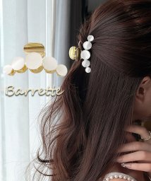 shoppinggo/バンスクリップ ヘアクリップ 大粒 バレッタ まとめ髪 髪飾り ヘアアクセサリー 髪留め ヘアアレンジ アクセント/504265997