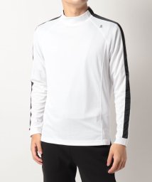 LANVIN SPORT(ランバン スポール)/【ECO】モックネック長袖シャツ【UV/吸水速乾】【アウトレット】/ホワイト