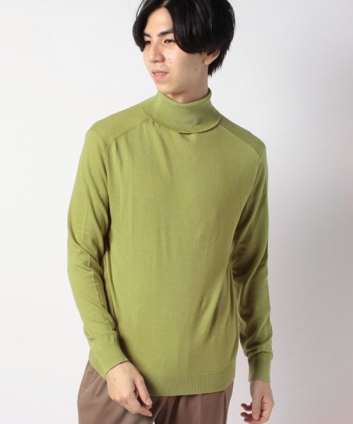 セール ストレッチコットンタートルネックニット セーター ベネトン メンズ Benetton Mens Magaseek