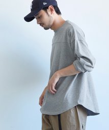 coca(コカ)/ヘビーウェイトテールカットフットボールロンT/GRAY