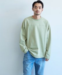 coca(コカ)/ヘビーウェイトテールカットフットボールロンT/LTGREEN