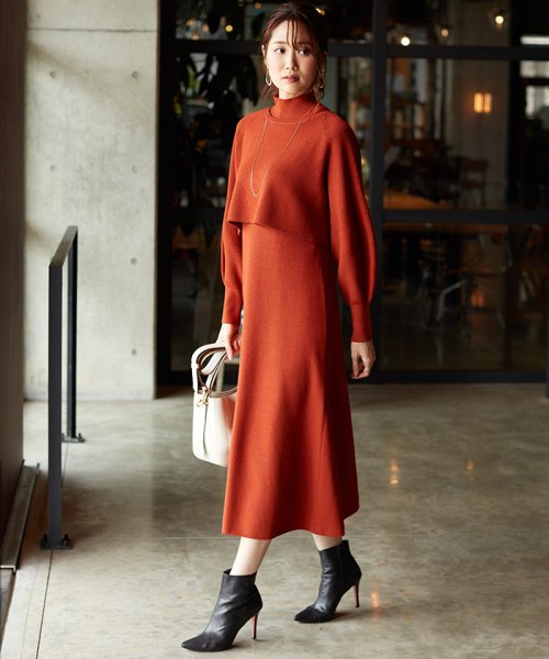 メリノウールアンサンブルニットワンピース アナイ Anayi Magaseek メリノウールアンサンブルニットワンピース アナイ Anayi Magaseek