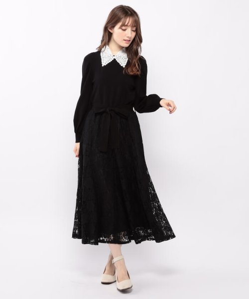 セール 衿ネックレス付ニットワンピース ミッシュマッシュ Misch Masch Magaseek