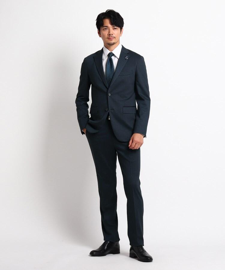 セール 抗ウイルス 絣縞 スーツ タケオキクチ Takeo Kikuchi Magaseek