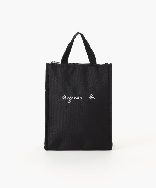 アニエスベー　キッズユニセックス(アニエスベー　キッズユニセックス)/GL11 E LUNCH BAG ロゴ刺繍 保冷ランチバッグ/ブラック