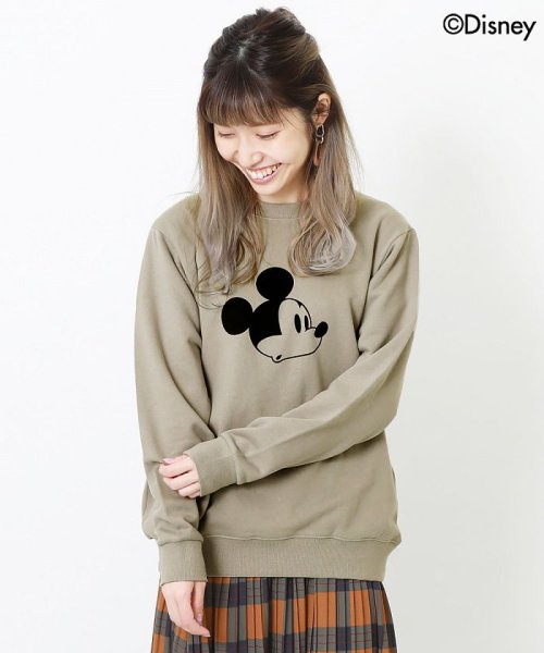 セール ディズニー ミッキー柄裏毛トレーナー大人 デビロック Devirock Magaseek