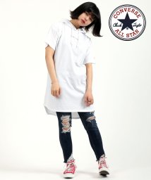 salong hameu(salong hameu)/【Salong hameu】CONVERSE◆半袖Tシャツ パーカー ワンピース/ホワイト