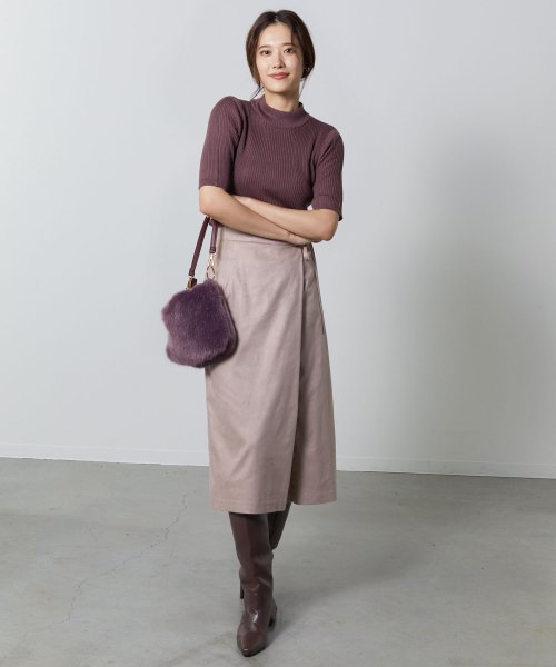 ストレッチスエードラップ風スカート トアック Toac Magaseek ストレッチスエードラップ風スカート トアック Toac Magaseek