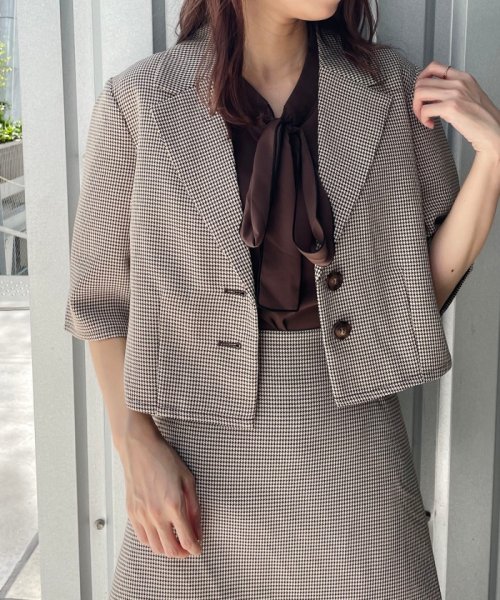 セール セットアップ対応商品 Ladyハーフスリーブジャケット マジェスティックレゴン Majestic Legon Magaseek