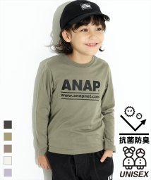 ANAP KIDS(アナップキッズ)/アドレスロゴロンT/カーキ