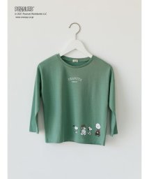 KOE(コエ)/PEANUTS スヌーピーロングTシャツ/グリーン