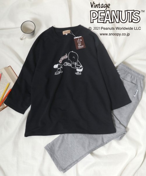 salong hameu(salong hameu)/【Salong hameu】PEANUTS◆スヌーピー 長袖スウェット×イージーパンツ セットアップ/柄4