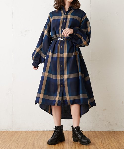 セール bigチェック袖バルーンシャツワンピース オリーブデオリーブ Olive Des Olive Magaseek セール bigチェック袖バルーンシャツワンピース オリーブデオリーブ Olive Des Olive Magaseek