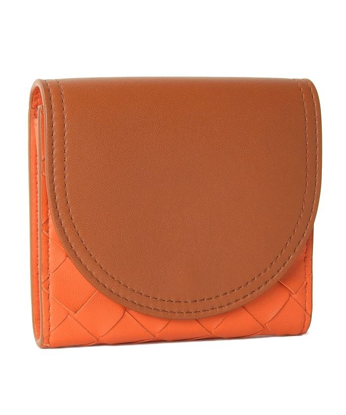 今だけ送料無料 リヴェラール ユニセックス ボッテガヴェネタ オレンジ ブラウン イントレチャート Riverall 30 Off Venet Ifrgq F Coin Case Bottega イチオリーズ New 7cascades Com