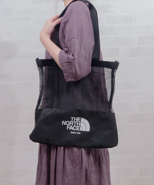 THE NORTH FACE(ザノースフェイス)/【THE NORTH FACE(ザノースフェイス)】THE NORTH FACE ザノースフェイス WHITE LABEL ホワイトレーベル MESH BAG/BLACK