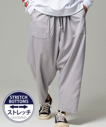 CavariA/CavariA ストレッチワイドベイカーパンツ メンズ ゆったり スラックス ストレッチ ワイドパンツ ベイカーパンツ イージーパンツ 【B】/504276125