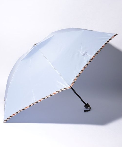 DAKS(ダックス)/DAKS（ダックス）折りたたみ傘　”ハウスチェック　グログラン”/サックスブルー