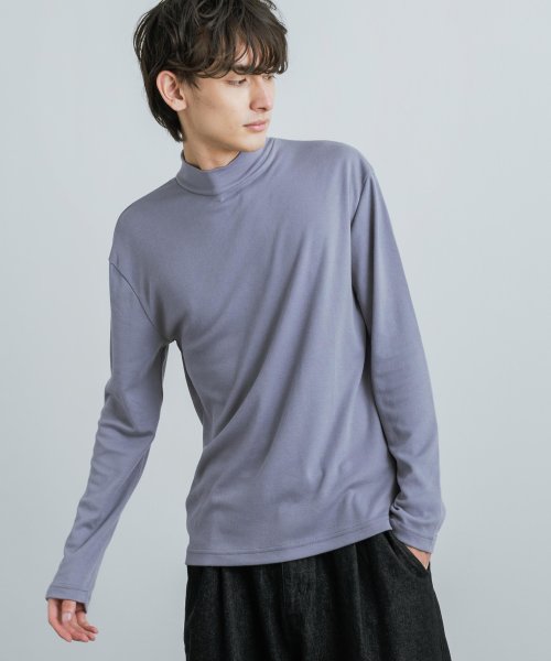 ハイネックt メンズ レディース タートルネック 長袖tシャツ ロンt スムース モックネック 綿 コットン カジュアル 無地 シンプル ボトル 重ね着 レイヤ ロッキーモンロー Rocky Monroe Magaseek