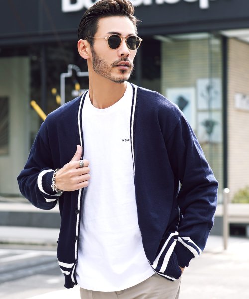 セール コットンカラーニットカーディガン カーディガン メンズ Cardigan ニットカーディガン コットンカーデ 長袖 オフィス ビジネス カジュアル 冷房対策 ジギーズショップ Jiggys Shop Magaseek
