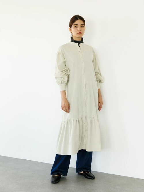 セール コエ Koe コーデュロイティアードシャツワンピース Magaseek