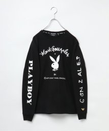 VENCE　EXCHANGE(ヴァンス　エクスチェンジ)/Mark Gonzales PLAYBOY フロントプリントロンT/ブラック