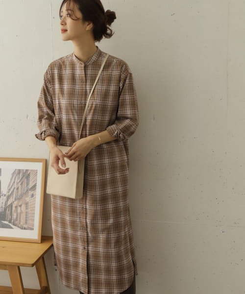 セール Doors チェックスタンドシャツワンピース アーバンリサーチ アウトレット Urban Research Outlet Magaseek