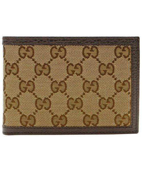 GUCCI(グッチ)/【GUCCI(グッチ)】GUCCI グッチ 二つ折り財布 コインケース付/ブラウン