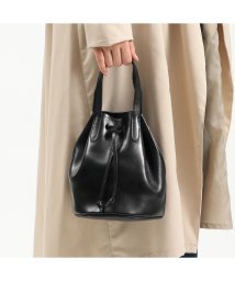 blancle(ブランクレ)/ブランクレ blancle トートバッグ NUME SHRINK BASIC MINI PURSE TOTE レザー 巾着バッグ  日本製 bc1119/ブラック