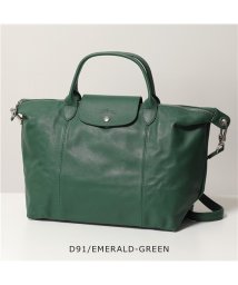 Longchamp(ロンシャン)/1515 737 LE PLIAGE CUIR ル プリアージュ キュイール レザー ハンドバッグ ショルダーバッグ 鞄 レディース/グリーン