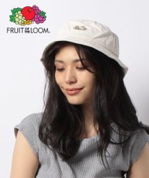 FRUIT OF THE LOOM(フルーツオブザルーム)/LOGO PIGMENT BUCKET HAT/オフホワイト