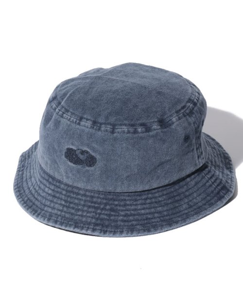 FRUIT OF THE LOOM(フルーツオブザルーム)/LOGO PIGMENT BUCKET HAT/ブルー