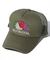 FRUIT OF THE LOOM(フルーツオブザルーム)/LOGO MESH CAP/カーキ