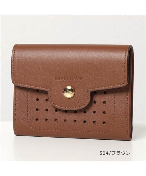 セール Longchamp ロンシャン L3539 8 レザー 二つ折り財布 ミニ財布 レディース ロンシャン Longchamp Magaseek