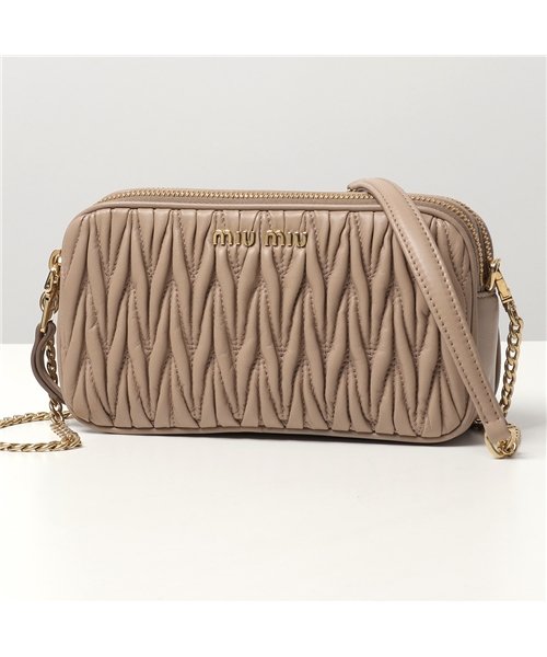 セール Miumiu ミュウミュウ 5bp045 N Matelasse マテラッセ キルティングレザー ミニバッグ ショルダーバッグ ポシェット 鞄 F077 マルニ Marni Magaseek