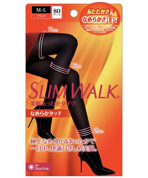 SLIM WALK(スリムウォーク)/【限定】ピップ　スリムウォーク　美脚あったかタイツなめらかタッチブラックM－L/その他