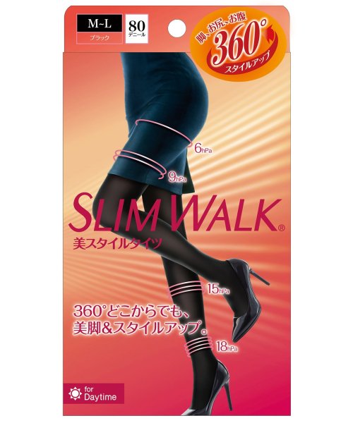 SLIM WALK(スリムウォーク)/【限定】ピップ　スリムウォーク　美スタイルタイツブラックM－L/その他