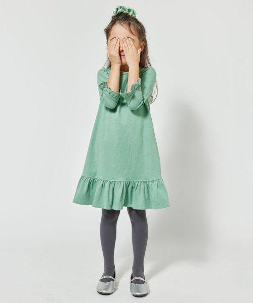 セール 110 140cm シュシュ付きフリル Colorワンピース 組曲kids Kumikyoku Kids Magaseek