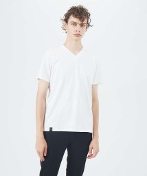 5351POURLESHOMMES(5351POURLESHOMMES)/【定番】無地 Vネック 半袖 Tシャツ/ホワイト