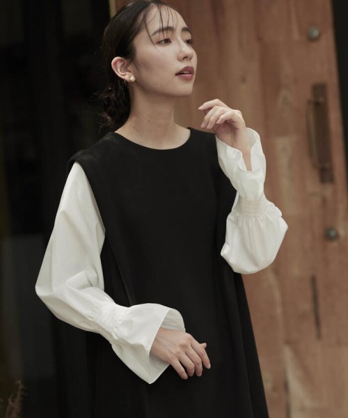 ドロワット ロートレアモン Droite Lautreamont 追加生産 ヴォンダールドッキングニットワンピース 洗える Magaseek