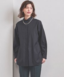 UNITED ARROWS(ユナイテッドアローズ)/＜UNITED ARROWS＞C スタンドカラー フリル ブラウス W†/NAVY