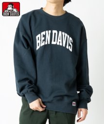 BEN DAVIS(BEN DAVIS)/【BEN DAVIS】ベンデイビス　カレッジロゴ　クルーネック　長袖スウェット/ブラック