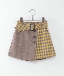 ikka kids/【キッズ】ツイード風切り替えラップキュロット（100〜160cm）/504267407