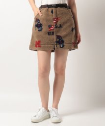Munsingwear(マンシングウェア)/【ECO】Earth Pete総柄ボアジャガードスカート(42cm丈)【アウトレット】/ブラウン