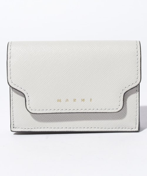 MARNI(マルニ)/【MARNI】マル二 三つ折り財布 PFMOW02U07 LV520 TRIFOLD YEN WALLET/ホワイト